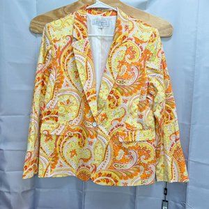 Tahari Arthur S. Levine Colorful Womens Blazer Size 16